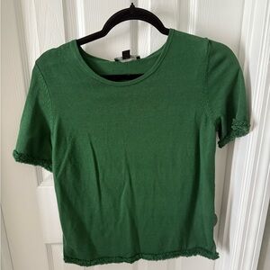 Ann Taylor Forest Green Short Sleeve Tee